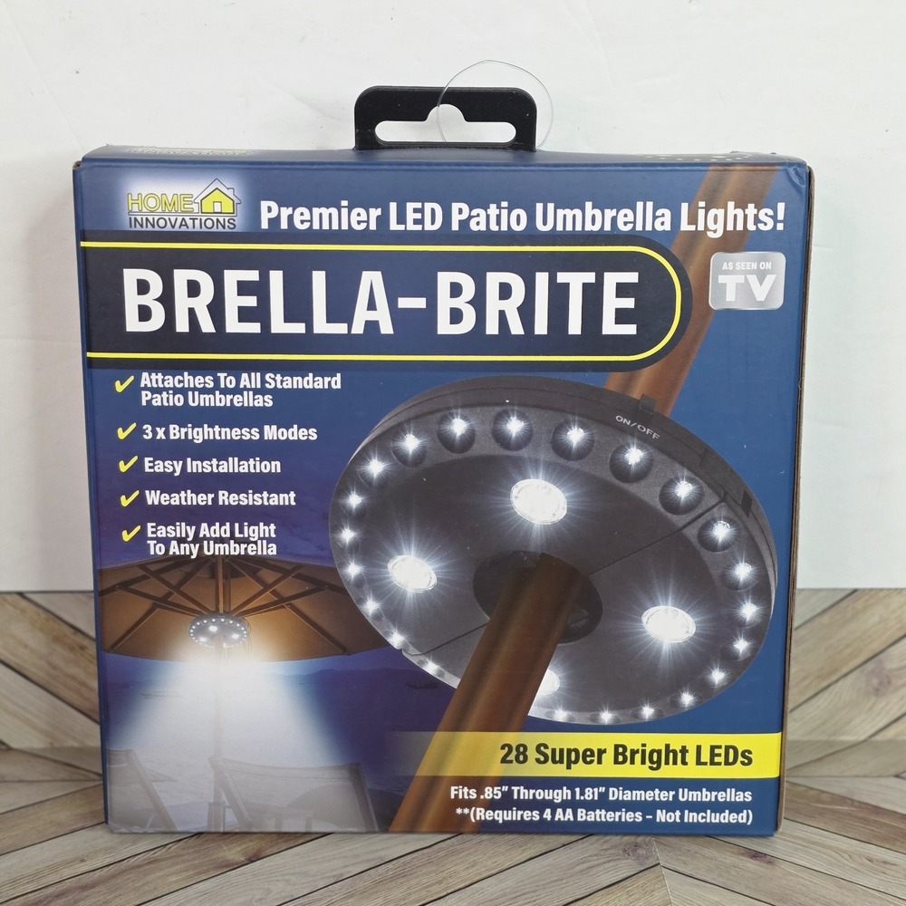 Brella-Brite Home Innovations 28 Super Bright LED Patio Umbrella Lights